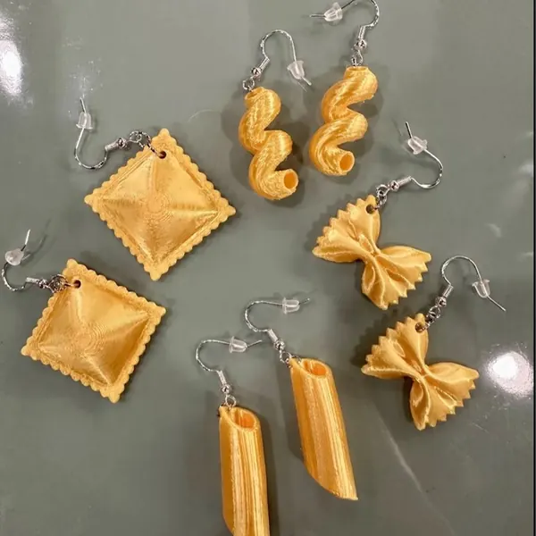 Pendientes macarrones